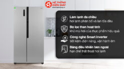 Alternative view of Tủ lạnh LG Inverter 519 lít Side By Side GR-B256JDS