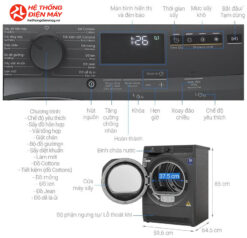 Alternative view of Máy sấy bơm nhiệt Electrolux UltimateCare 8 kg EDH803J5SC
