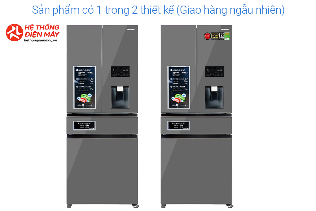 Tủ lạnh Panasonic Inverter 540 lít Multi Door PRIME+ Edition NR-YW590YMMV