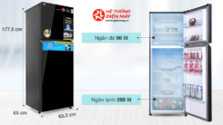 Alternative view of Tủ lạnh Panasonic Inverter 366 lít NR-TL381VGMV