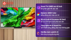 Alternative view of Smart Tivi QNED evo LG AI 4K 65 inch 65QNED86ASA