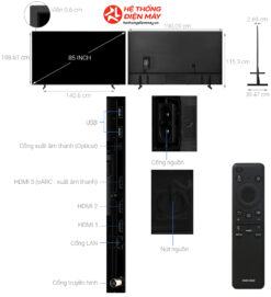 Alternative view of Smart Tivi Crystal UHD Samsung 4K 85 inch UA85DU8000