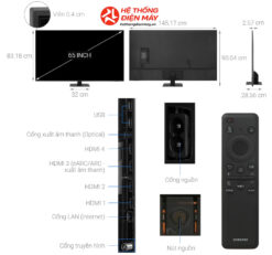 Alternative view of Smart Tivi QLED Samsung AI 4K 65 inch QA65Q70D
