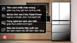 Alternative view of Tủ lạnh Hitachi Inverter 735 lít Multi Door R-ZX740KV X