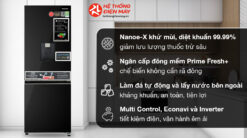 Alternative view of Tủ lạnh Panasonic Inverter 300 lít NR-BV331WGKV