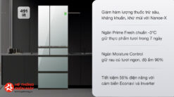Tủ lạnh Panasonic Inverter 491 lít Multi Door NR-F503GT-X2