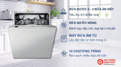 Alternative view of Máy rửa chén âm tủ Whirlpool WIO 3T133P