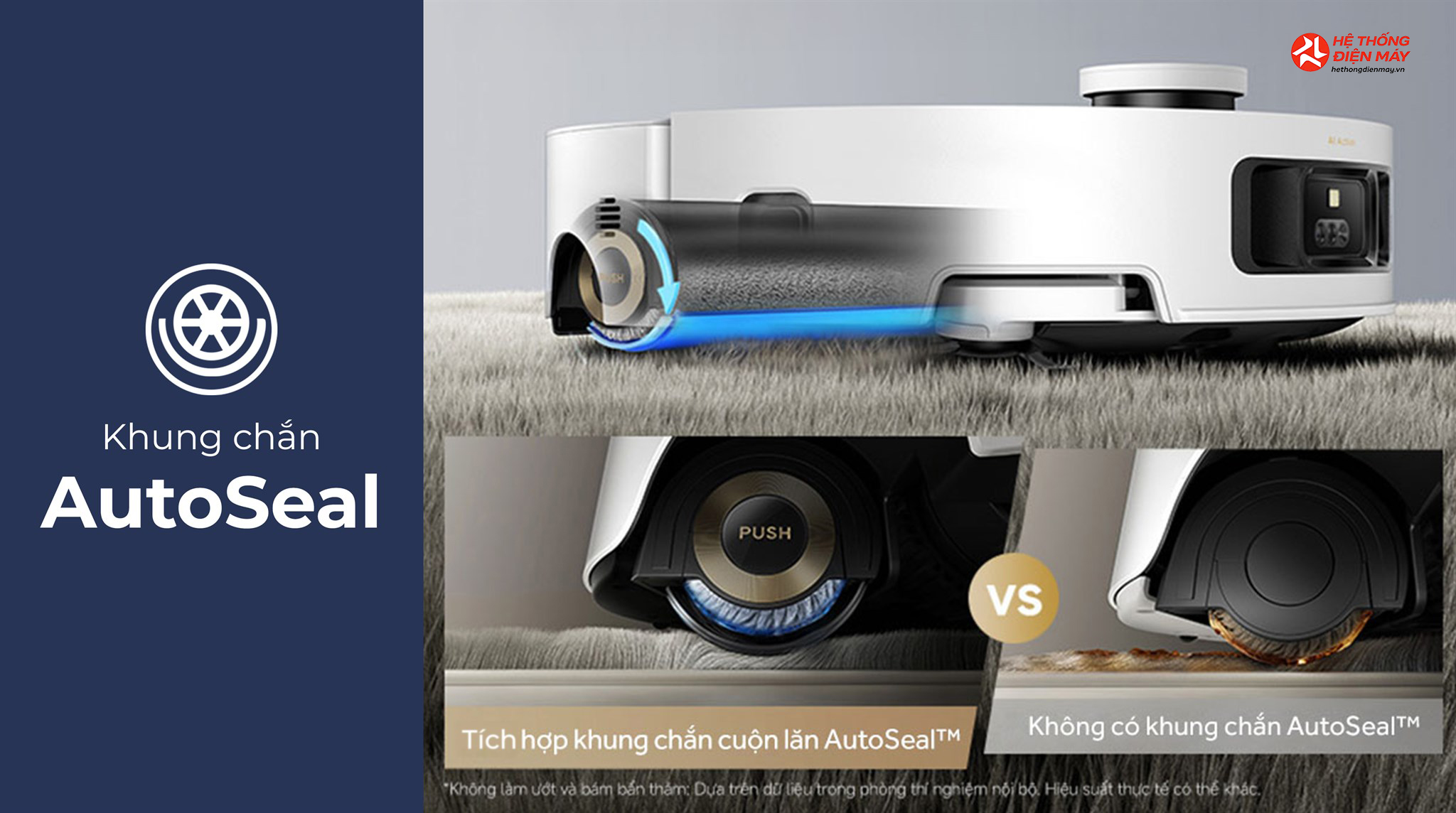 Robot hút bụi lau nhà Dreame Aqua 10 Roller Trắng - Ảnh 4