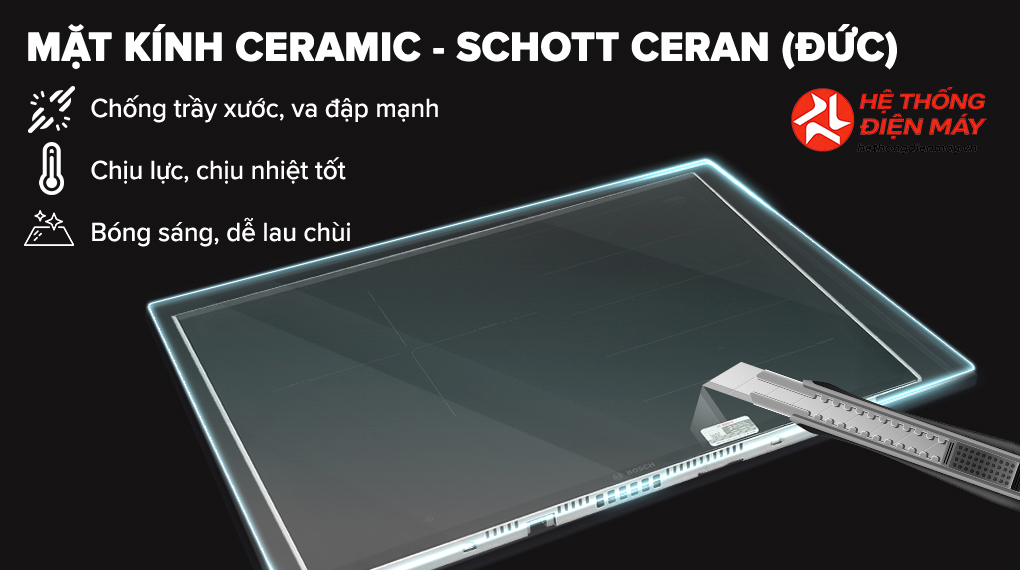 Bếp từ 3 vùng nấu lắp âm Bosch PXJ675DC1E - Ảnh 3