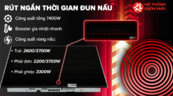 Alternative view of Bếp từ 3 vùng nấu lắp âm Bosch PXJ675DC1E