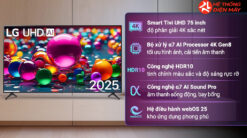 Smart Tivi LG AI 4K 75 inch 75UA8450PSA