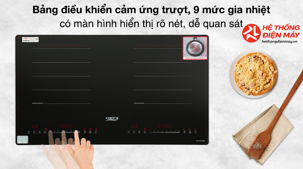 Bếp từ đôi âm Chef's EH - DIH203 4400W - Ảnh 11