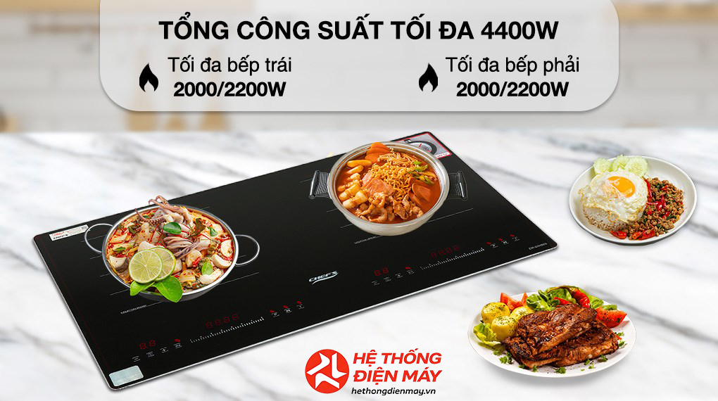 Bếp từ đôi âm Chef's EH - DIH203 4400W - Ảnh 9