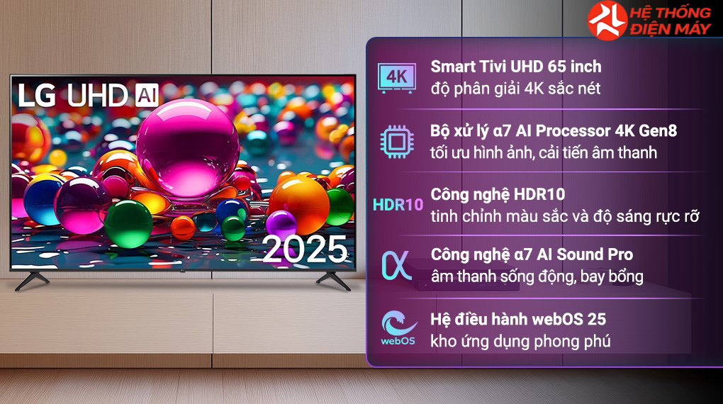 Smart Tivi LG AI 4K 65 inch 65UA8450PSA - Ảnh 2