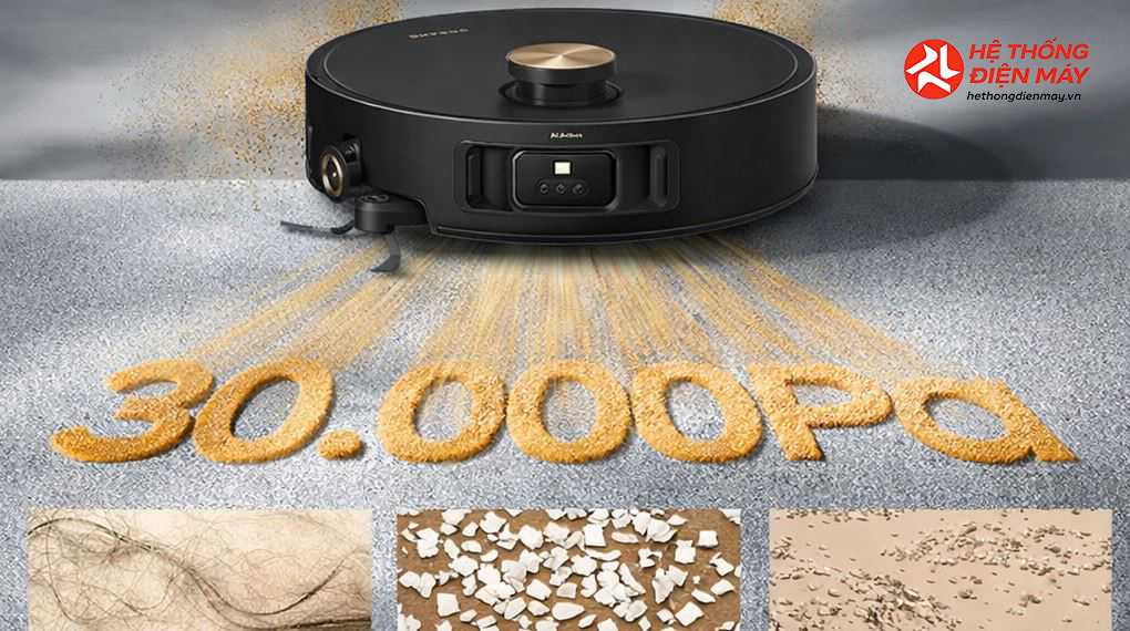 Robot hút bụi lau nhà Dreame Aqua 10 Roller Đen - Ảnh 3