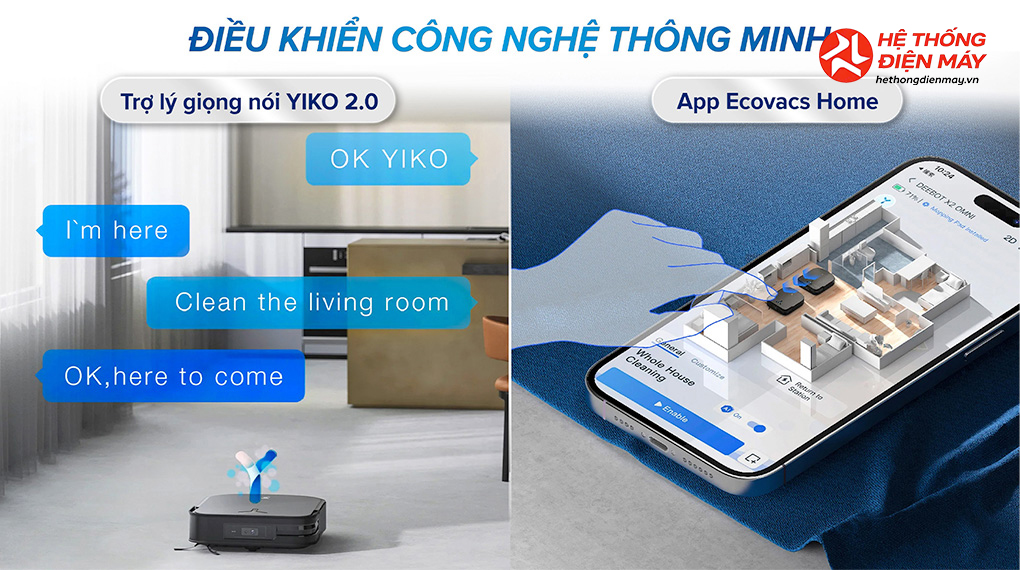 Robot hút bụi lau nhà Ecovacs Deebot X2 Combo - Ảnh 6