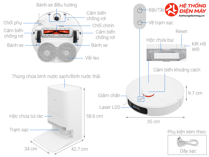 Robot hút bụi Xiaomi X20+ - Ảnh 2