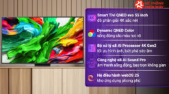 Alternative view of Smart Tivi QNED evo LG AI 4K 55 inch 55QNED86ASA