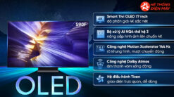 Alternative view of Smart Tivi OLED Samsung AI 4K 77 inch QA77S90F