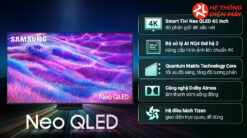 Alternative view of Smart Tivi Neo QLED Samsung AI 4K 75 inch QA75QN80F