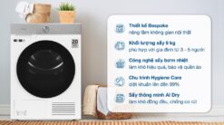 Alternative view of Máy sấy bơm nhiệt Samsung Bespoke AI 9 kg DV90BB9440GH/SV