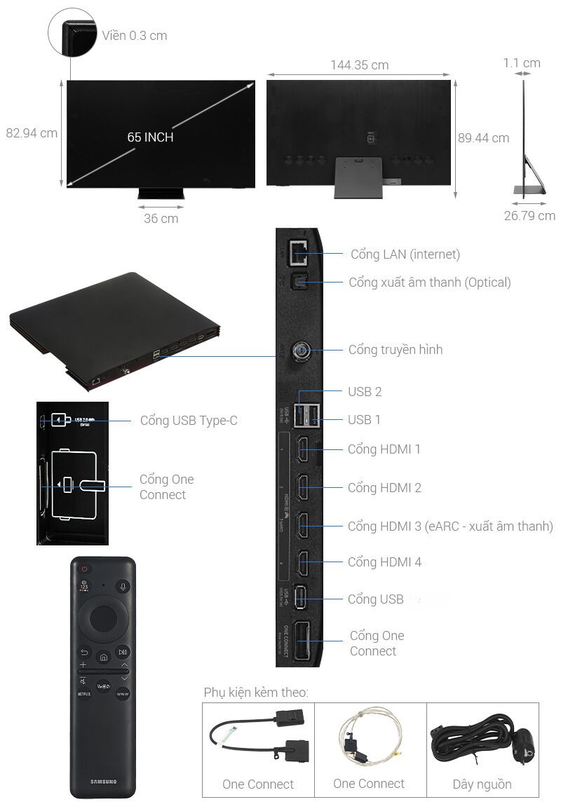 Smart Tivi OLED Samsung AI 4K 65 inch QA65S95D - Ảnh 5